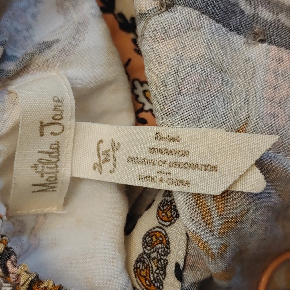 Matilda Jane Perfectly Paisley maxi v-neck with pockets and Belts Size M - Picture 13 of 13